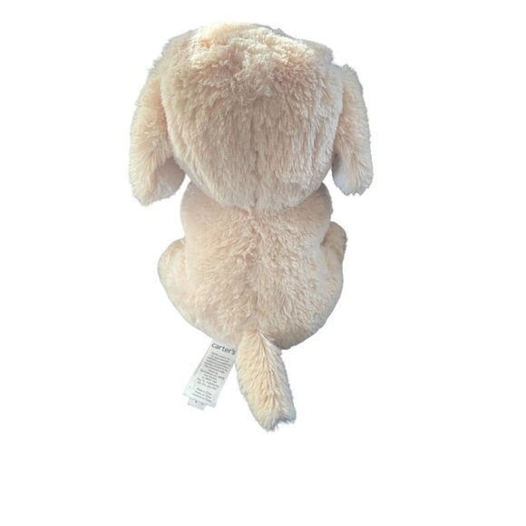 Carter's Tan White Golden Retriever Yellow Lab Puppy Dog Lovey Stuffed Animal - Picture 4 of 5